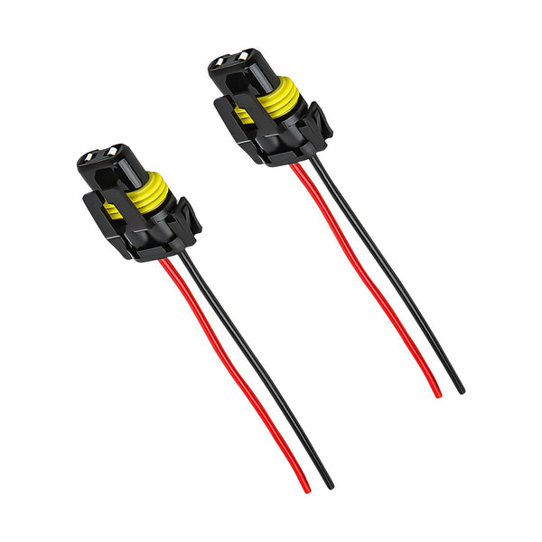 2PCS Headlight Bulb Socket Harness 9005/9006/9012 Adapter