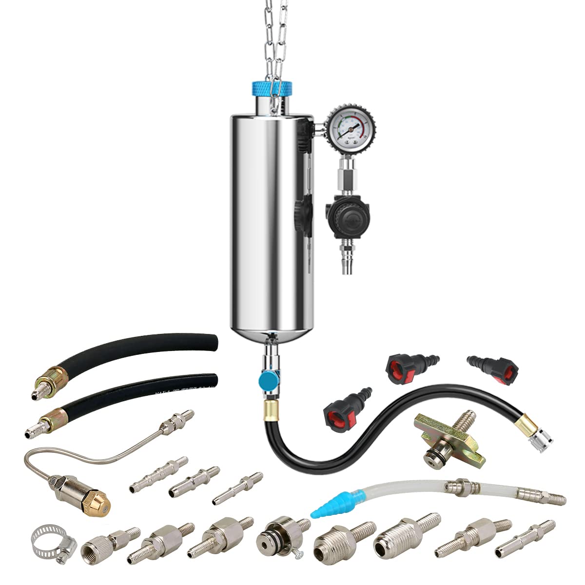 1000ML Fuel Injector Cleaner Kit 150PSI with Adapters