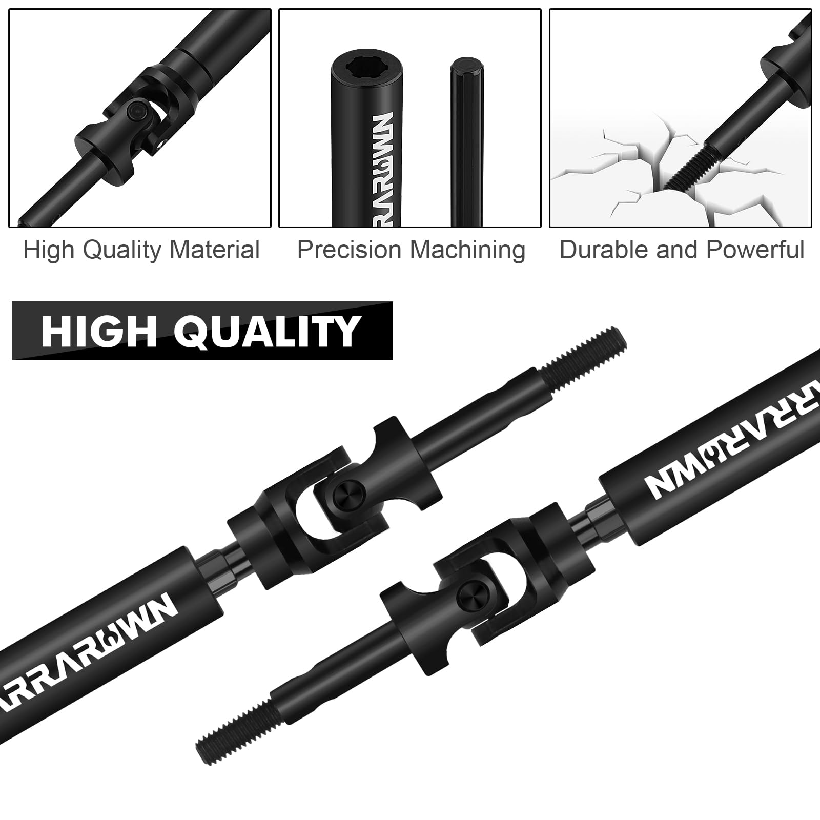 1:10 RC Car Drive Shaft Front and Rear Universal Drive Shaft CVD