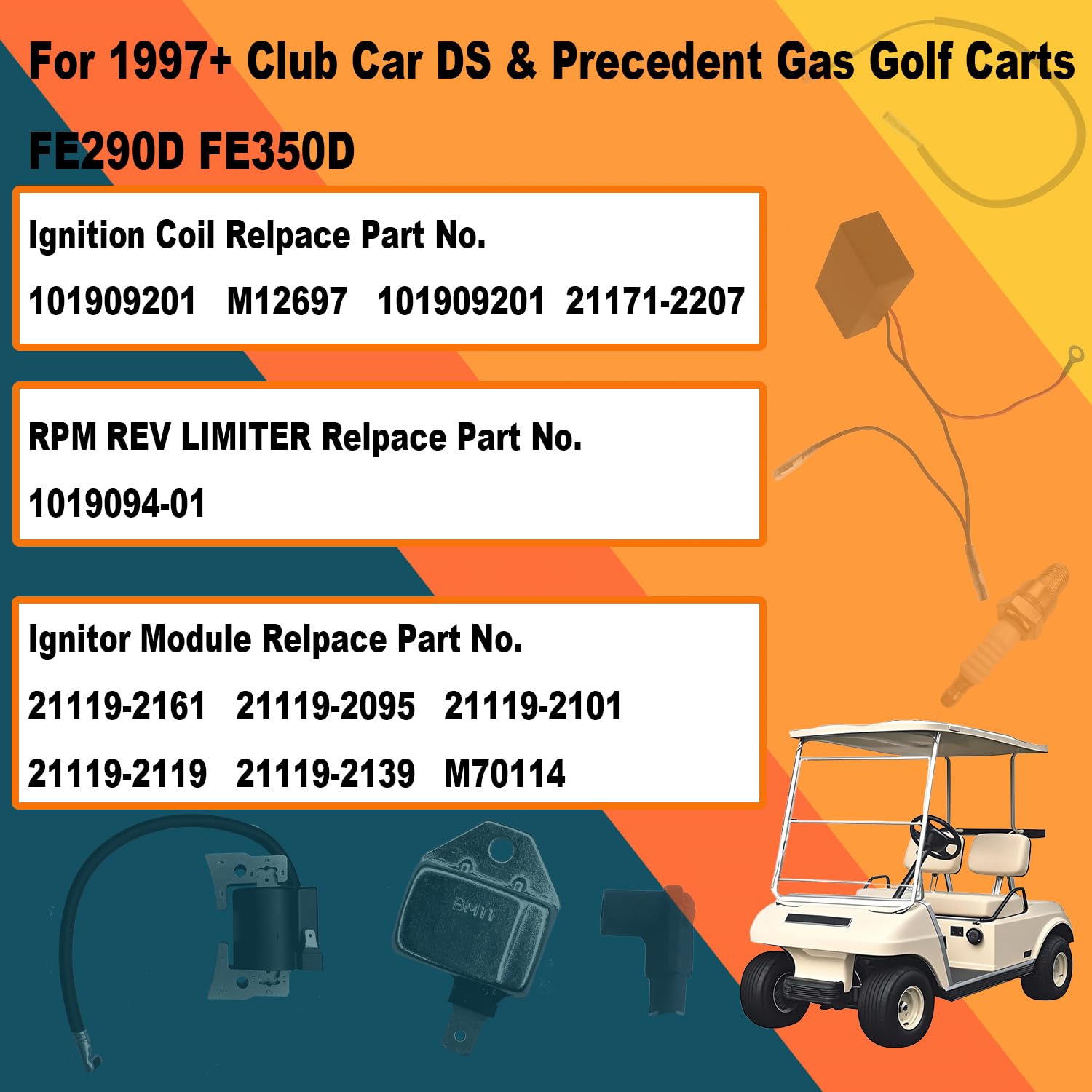 Kawasaki FE290D/FE350D Ignition Kit for Club Car Golf Carts