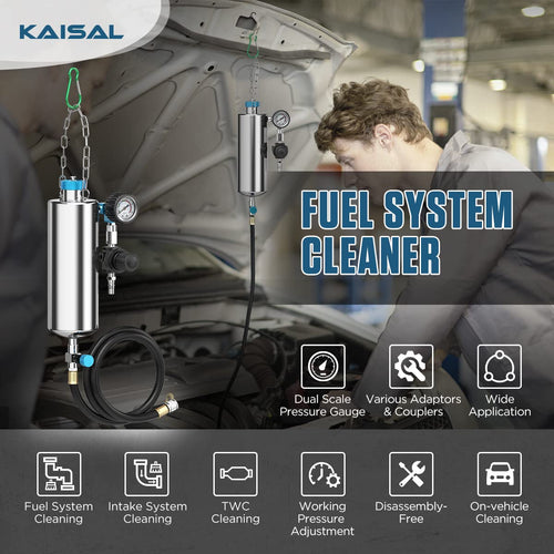 1000ML Fuel Injector Cleaner Kit 150PSI with Adapters