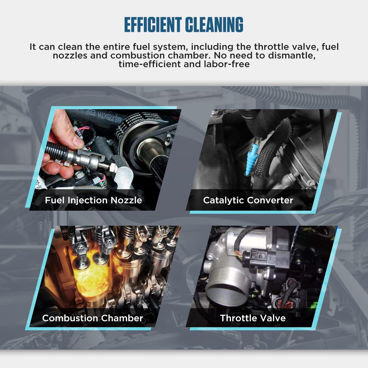 1000ML Fuel Injector Cleaner Kit 150PSI with Adapters